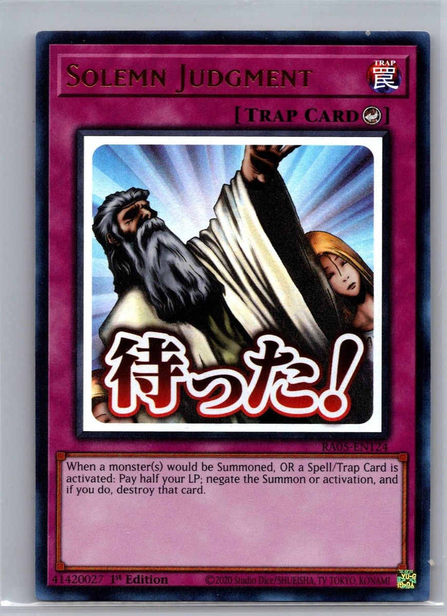 Solemn Judgment RA05-EN124 Rarity Collection 5 for sale | eBay