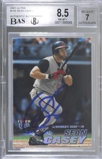 BAS 2001 Fleer Ultra Sean Casey #158 BAS 8.5 Auto ow6