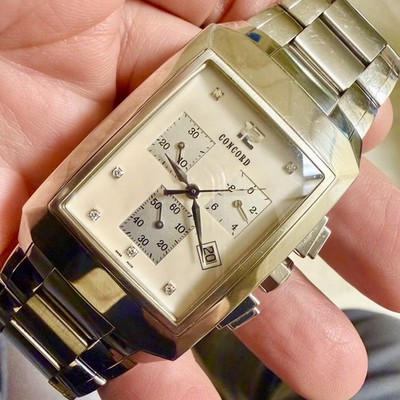 Concord Sportivo Chronograph Quartz Diamond Stainless Steel Watch 14.H1.14 91