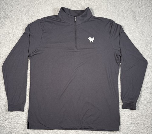 Bad Birdie Viertelreißverschluss Sweatshirt Herren XL schwarz Langarm Golf Pullover gebraucht, in einwandfreiem Zustand