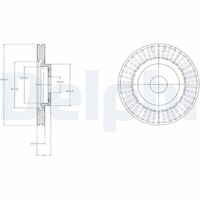 2X Delphi Bremsscheibe BG4214 FüR FN Civic FK Honda 8 Hatchback Type FN2
