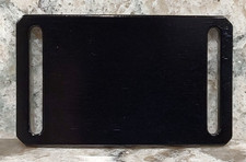 GRIP6 BELT BUCKLE - NINJA BLACK - THIN - 1.1 INCH WIDE