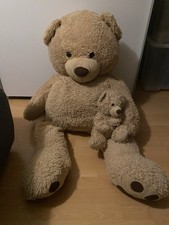 🧸 Großer Teddybär XXL – TEDi – ca. 130 cm – inkl. kleinem Teddy