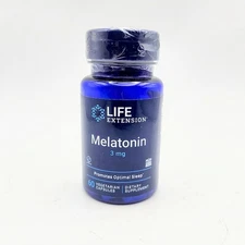 Life Extension Melatonin, 3 mg, Optimal Sleep Support, Healthy circadian Rhythms