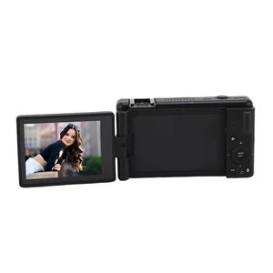 Noir 5K Caméra numérique pour la photographie 80MP HD 18X Zoom numérique sans miroir KIT