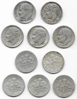5 different Roosevelt dimes 10 cents 10c F fine 1946 1948 1956 1962 1963