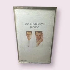 PET SHOP BOYS Please Cassette Tape 1986 EMI America Synthpop New Wave Vintage