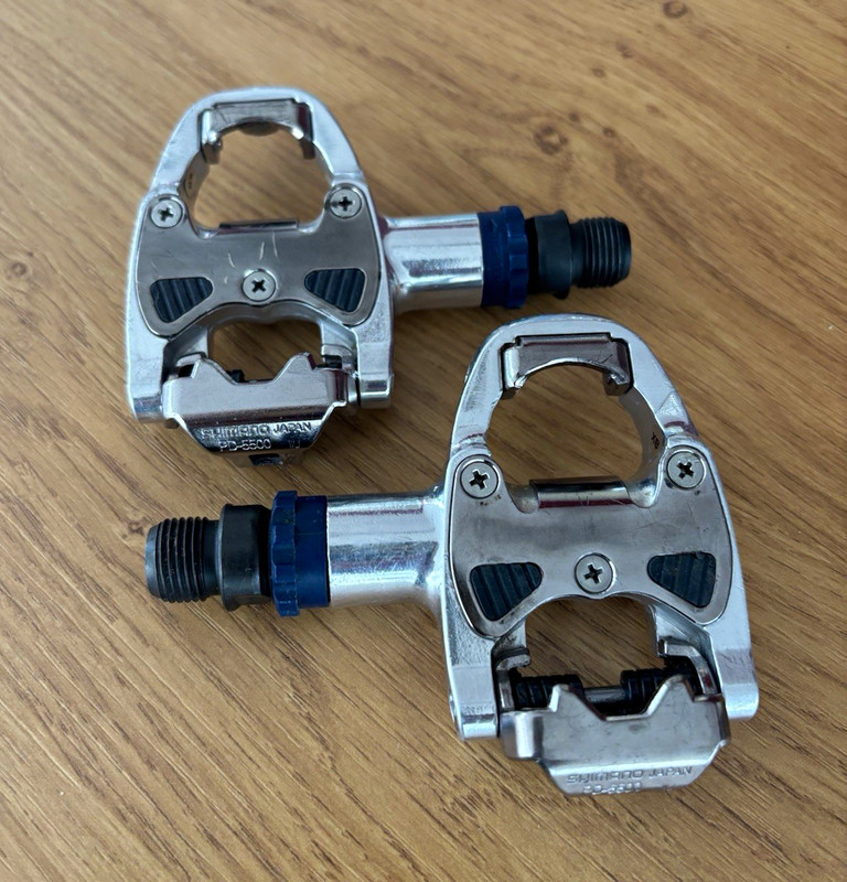Shimano PD-5500 Clipless Road Pedals Silver SPD-R