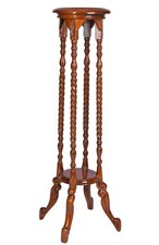 Stołek na kwiaty mahoń stojak na kwiaty stołek na rośliny stół na rośliny retro drewniany stół