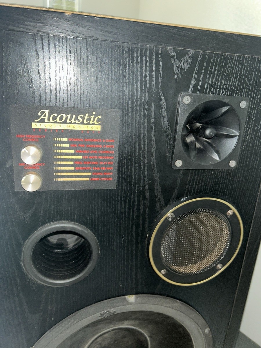 USA製　ACOUSTIC AUDIO STUDIO MONITOR Acoustic Studio Monitor Series 3311 Floor Standing Stereo Speakers