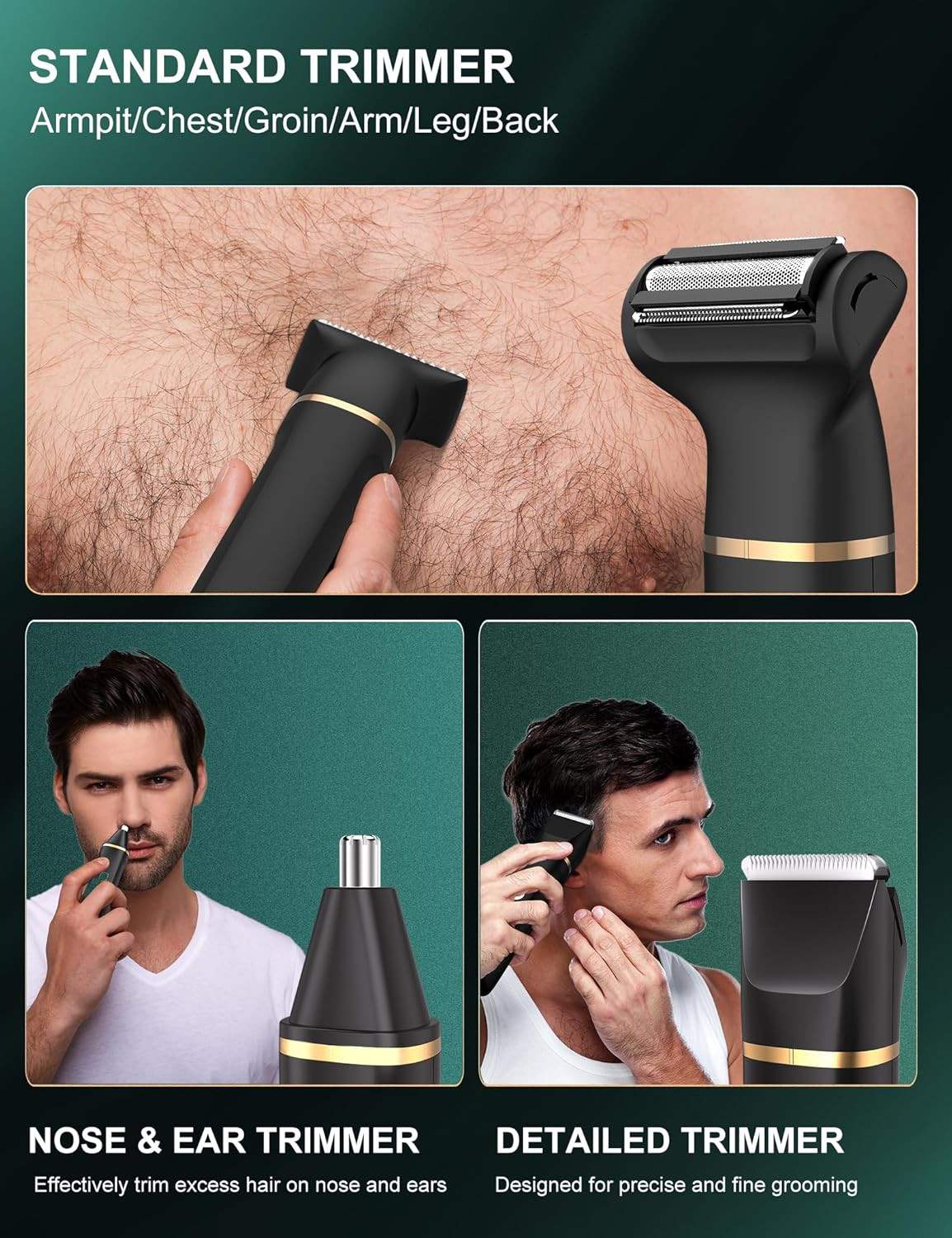 Regalo Uomo: Rasoio Corpo 3 in 1 Sicuro e Delicato sulla Pelle - 3