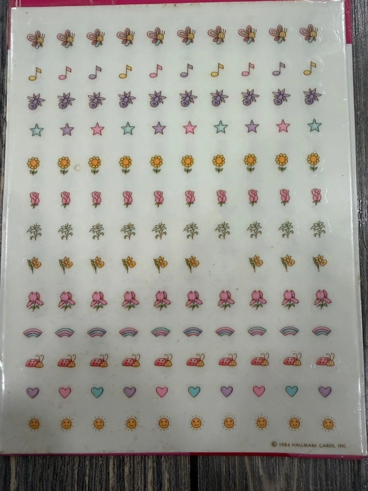 Винтаж 1984 Hallmark Ambassador Супер Наклейки Ногти и Тело Наклейки 2 Листа - Изображение 3 из 4