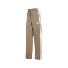 adidas Essentials 3Stripes OpenHem Fleece Joggers Womens Brown Casual Athletic B