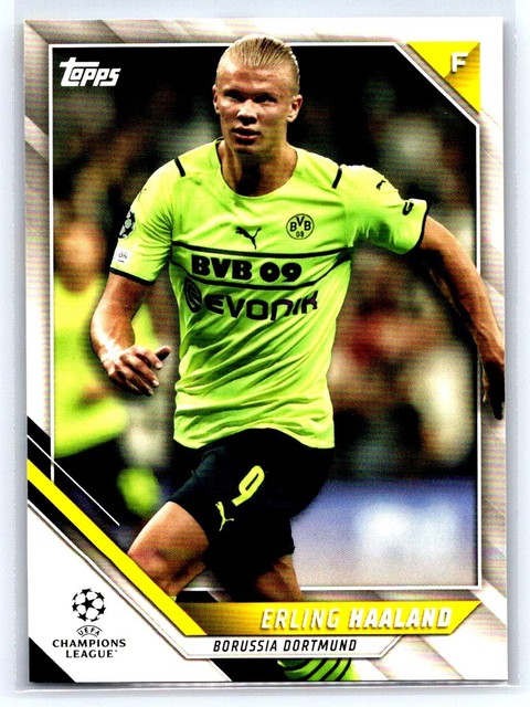 2021-22 Topps UEFA Champions League #1 Erling Haaland Borussia Dortmund bx4 bx6c