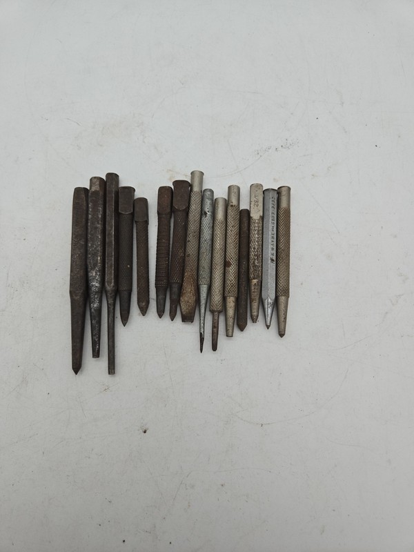 Lot of 15 Assorted Punches