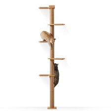 Wall-Mounted Cat Tree for Small Medium Cats, 5-Tier Tall Cat Climbing Tower...