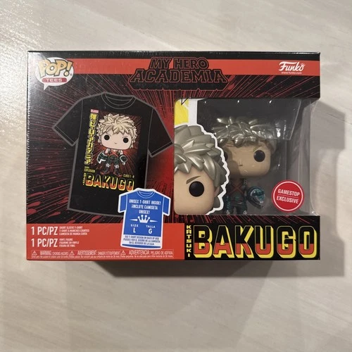 Katsuki BAKUGO L T-shirt Funko POP! and Tee My Hero Academia Gamestop Exclusive