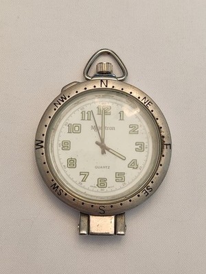 Vintage Majestron Pocket Watch Silver Tone