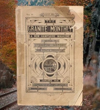 Original August 1880 Granite Monthly New Hampshire Vol III No. 11 w/Fold-Out Map