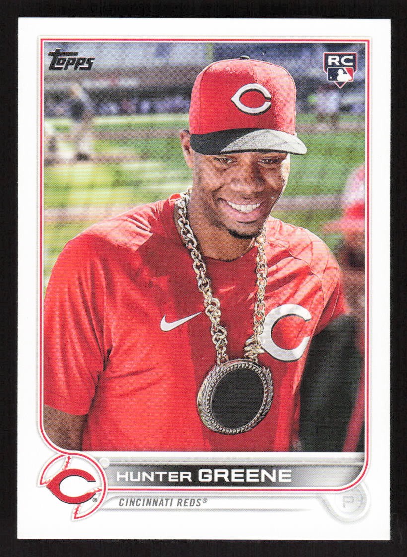 2022 Topps Update Image Variation SP Hunter Greene RC #US160 Reds