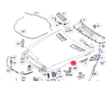 2008 Mercedes-Benz S550 Motorhaube Verkleidung Gebraucht OEM A1178800057