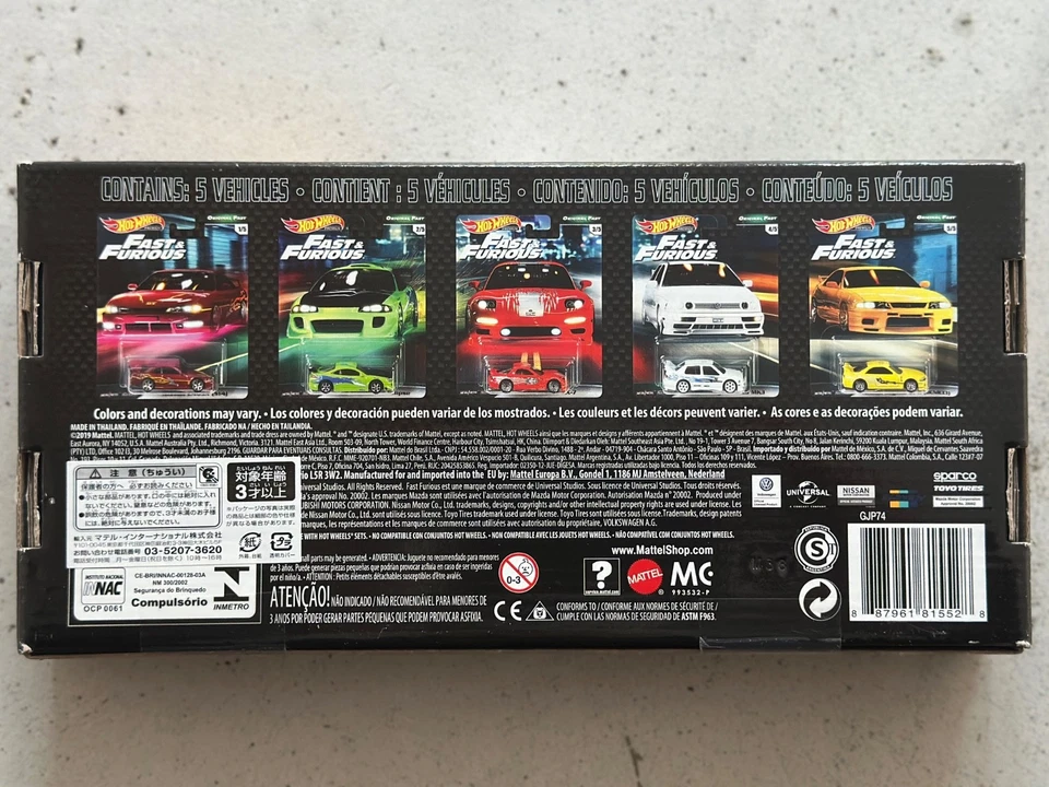2019 Hot Wheels Premium Fast and Furious ORIGINAL FAST BOX SET Real Riders - Image 4 of 4