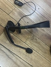 Microsoft Xbox 360 Wired Headset Black Boom Microphone Volume Control 3.5mm Jack