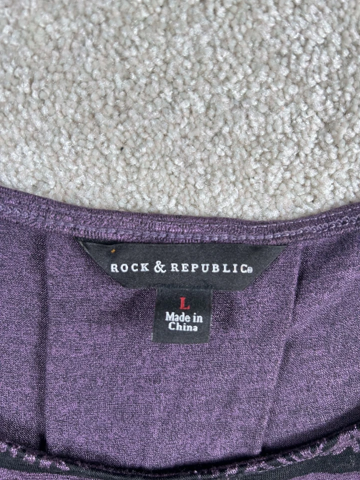 Rock & Republic Tank Top Womens Large Aztec Geometric Print Sleeveless Shirt - Image 4 of 4