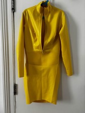 Simon.o latex dress, size S, chlorinated with waist body shaping belt