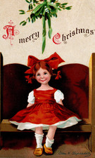 Ellen H Clapsaddle A Merry Christmas Germany International Art co Postcard