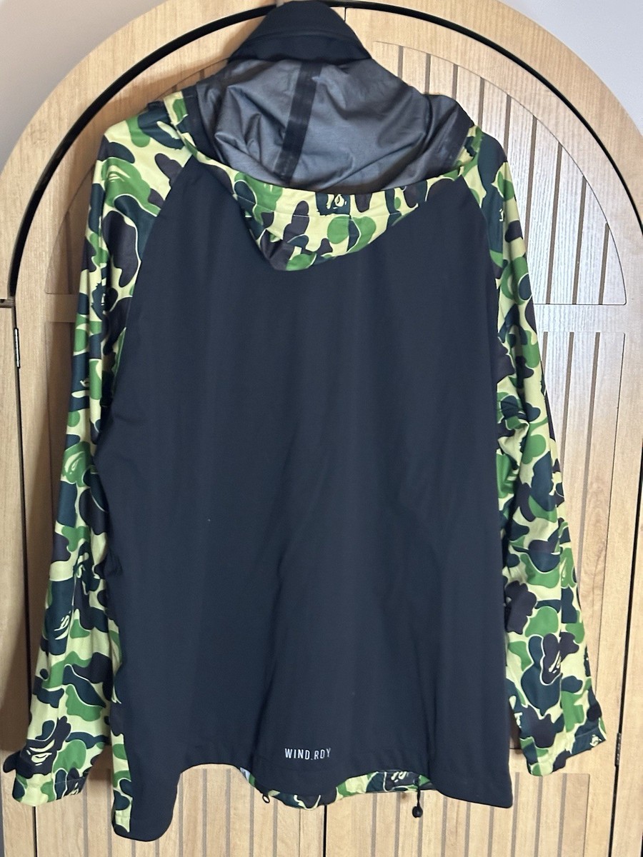 BAPE x adidas Golf Camo Jacket Hooded Collared Wind Coat