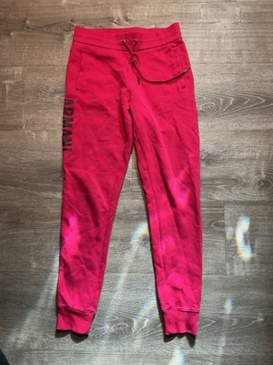 Armani Exchange Womans M Red Jogger Pants Drawstring Waist Pockets