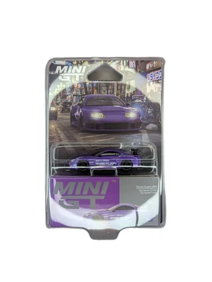 TRUESCALE MINIATURES Mini GT Toyota Supra (A80) Top Secret GT-300 Purple #1067 Blister Pack Diecast
