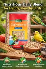Wild Harvest Daily Blend Nutrition Diet for Parakeet, Canary and Finch 10 Pounds