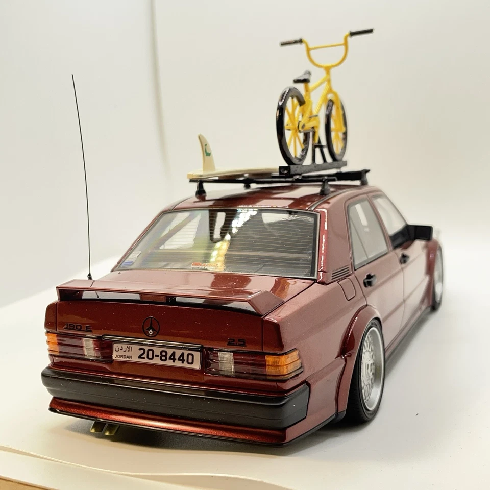 1/18 GT Spirit Otto Mercedes 190E 2.5-16 Rauh-Welt Republic Red Personalizado Foto 4 de 4