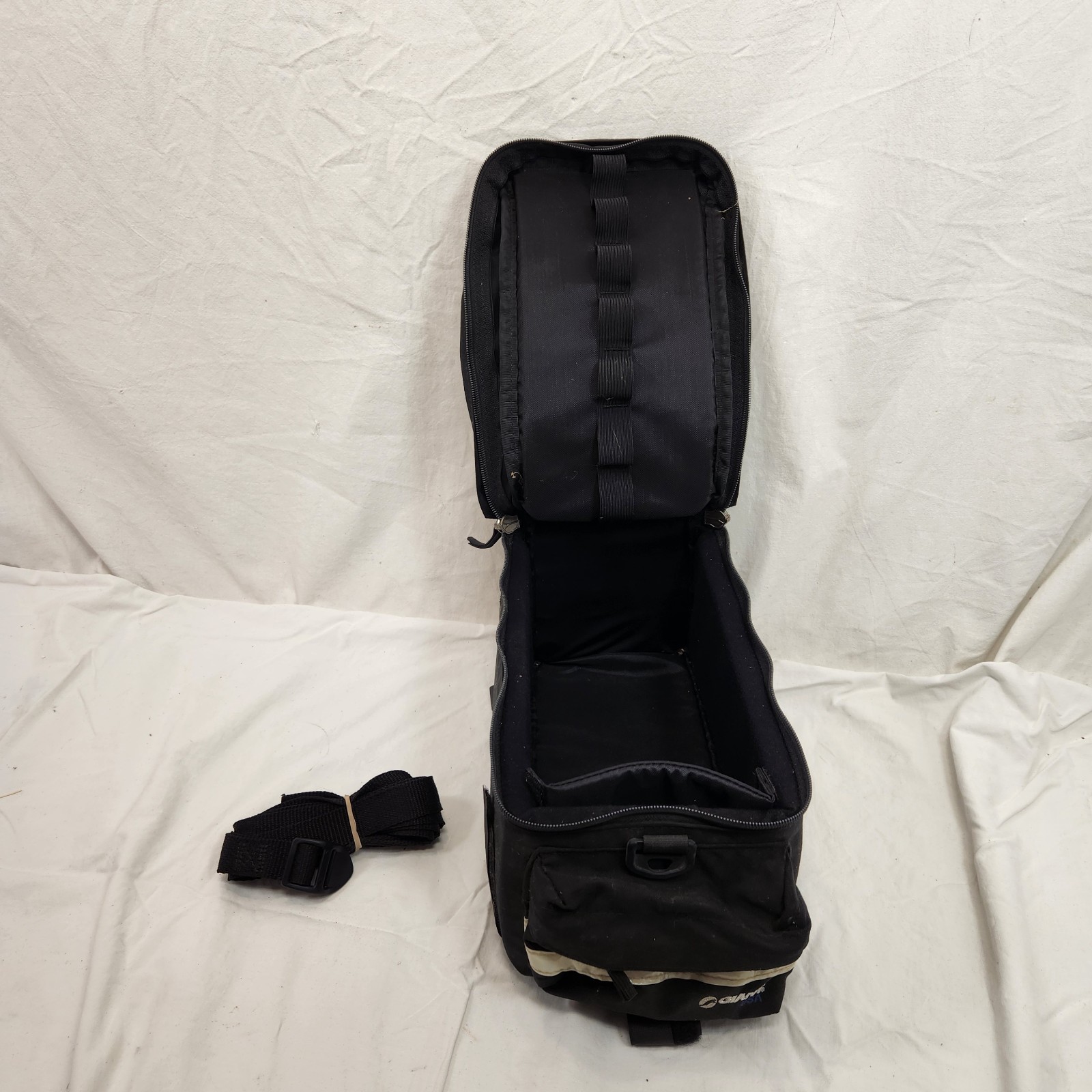Giant USA Bike Trunk Bike Bag Rear Rack Luggage Carrier Bag Black Carrying Strap