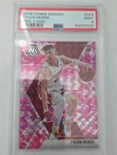 Tyler Herro [Pink Camo] #223 Prices [Rookie] | 2019 Panini Mosaic
