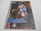 RICHARD HAMILTON SIGNED 2007-08 UPPER DECK CARD #175 DETROIT PISTONS SET BREAK