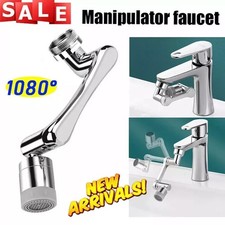 Universal 1080° Swivel Robotic Arm Swivel Extension Faucet Aerator Extender Tap