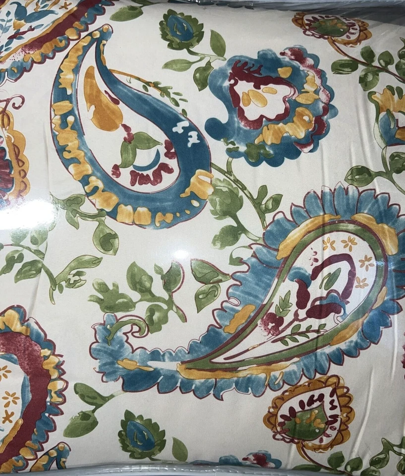 Autumn Paisley 7-Piece Comforter Set, Multi-Color, Queen, NWT - Image 4 of 4