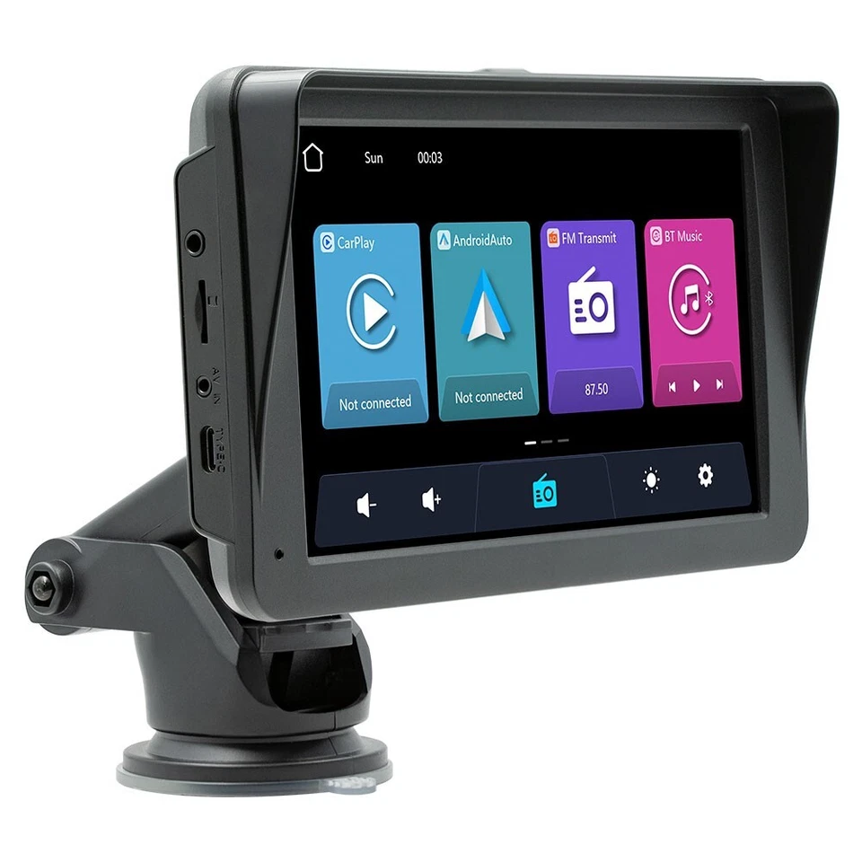 B5570 7-in 1024x600 Portable Car Player Bluetooth MP5 Player Built-in Dash Cam - Image 3 of 4