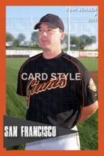 Ryan Jensen - 2003 San Francisco Giants - choose a size - full color print