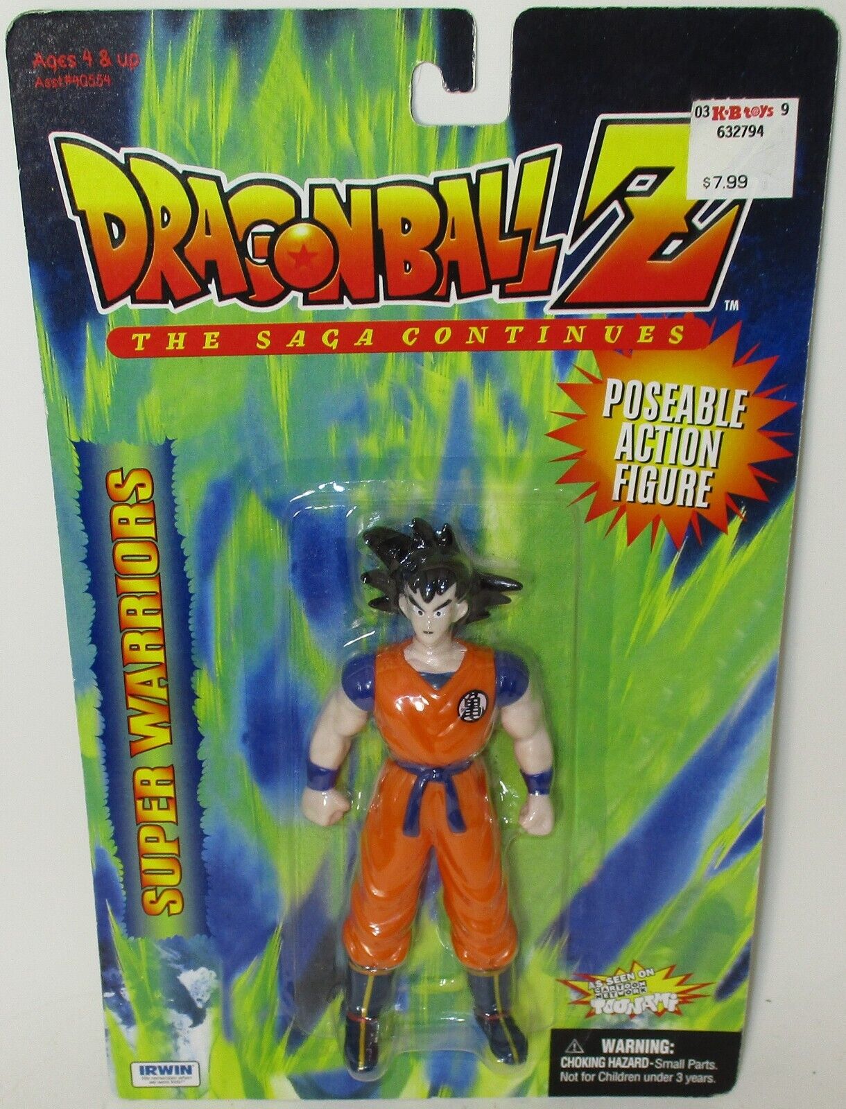 DragonBall Z The Saga Continues GOKU Action Figure Super Warrior DragonBall Z The Saga Continues GOKU Action Figure Super Warrior
