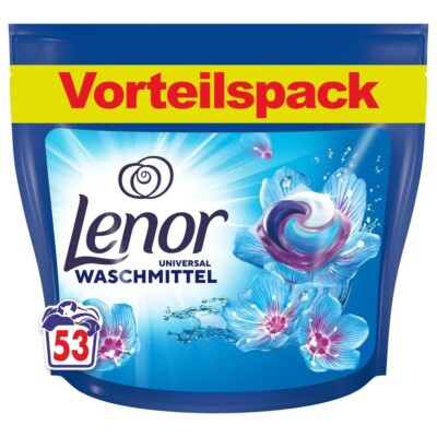0,58 /Waschladung- 2x LENOR Waschmittel Universal Pods - Aprillfrisch - 53 Stück