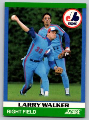 1991 Score 100 Rising Stars #21 Larry Walker     Montreal Expos