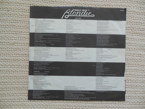 EIN ODER ANDERER WEG - BLONDIE: PARALLELE LINES CHR 1192 Punk/New Wave EX+ - Bild 11 von 12