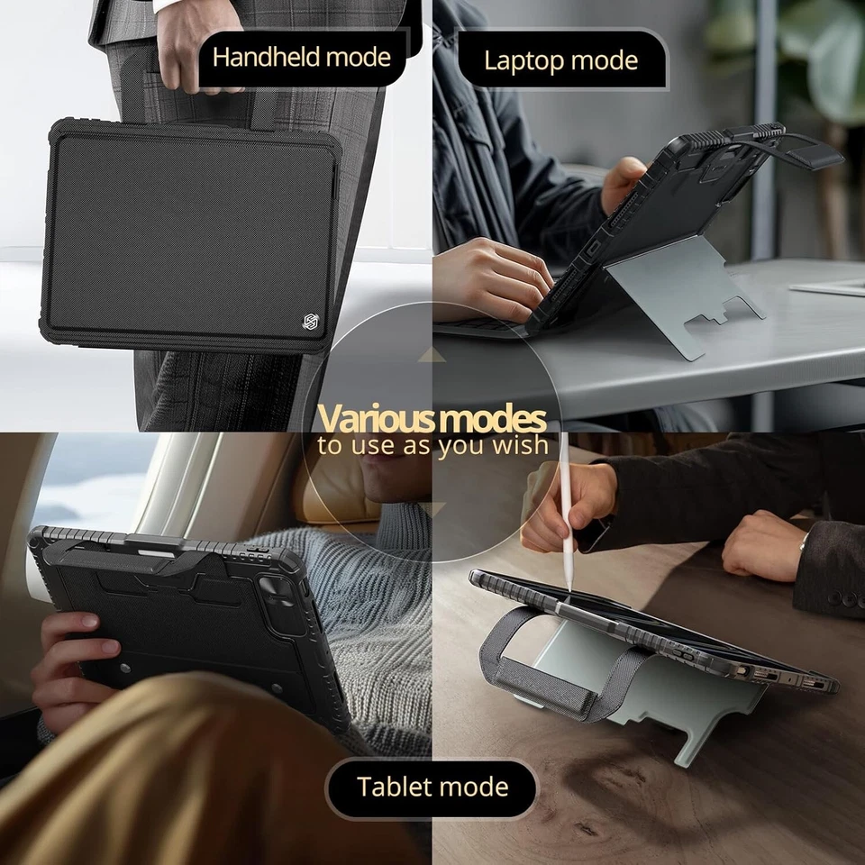 Nillkin Magic Keyboard Case for iPad Pro 11 inch M4 2024, Backlit Travel Case - Image 4 of 4