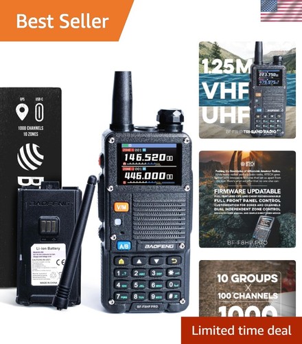 Next-Gen UV-5R 8W Tri-Band Radio: Firmware Upgradable, Aviation Capable, Durable