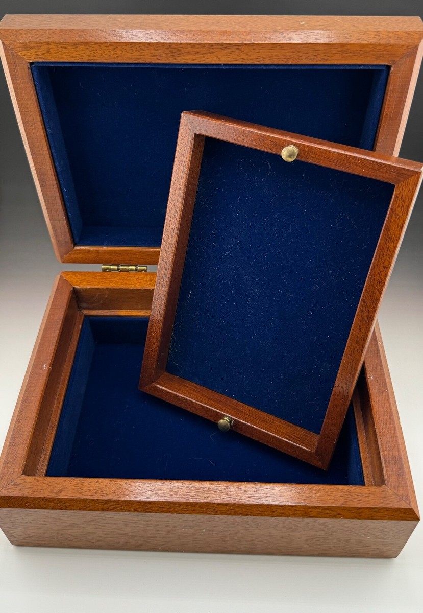 Tiffany Wooden 2 section jewelry box 8.5 Tiffany Wooden 2 section jewelry box 8.5