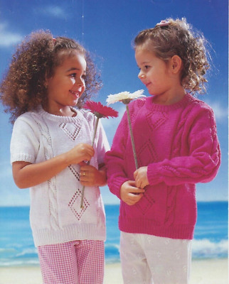 Kinder Mädchen Pullover Pulli Doppelstrick Strickmuster COPY a73